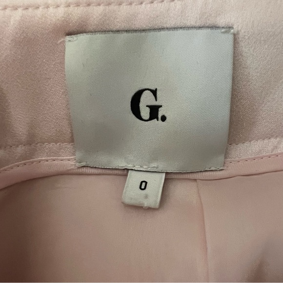 G. Label By Goop Satin Midi Skirt With Slit In Blush Pink - Picture 7 of 9